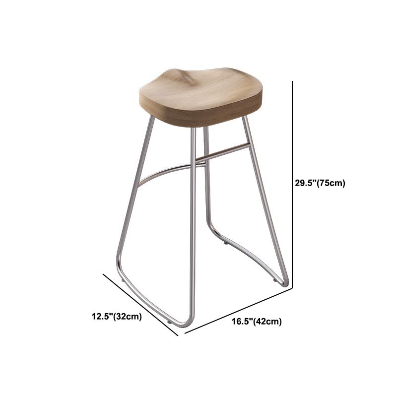 Modern Rectangle Solid Wood Bar Table Set 1/3/5 Pieces Counter Table with Backless Stools