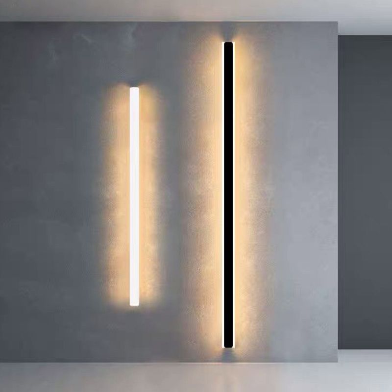 Luz de la pared lineal lámpara nórdica estilo minimalista de aleación de aluminio de aluminio