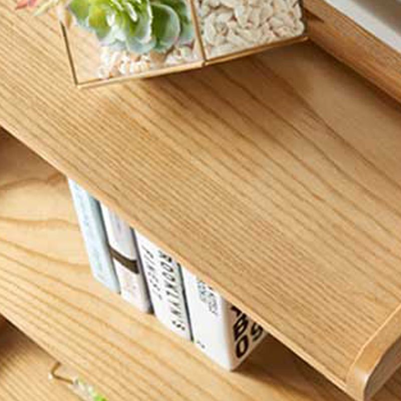 Moderne Style Ladder Bookshelf Massivholzregal Bücherregal für das Studienraum