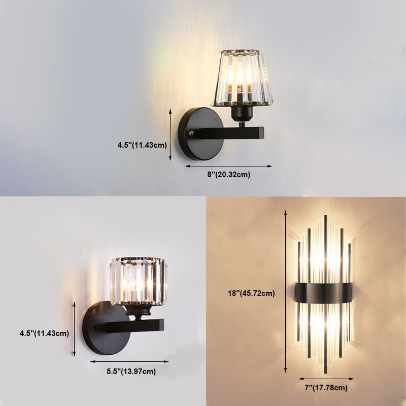 Crystal Wall Lamp Postmodern Sconce Light Fixture for Living Room Bedroom