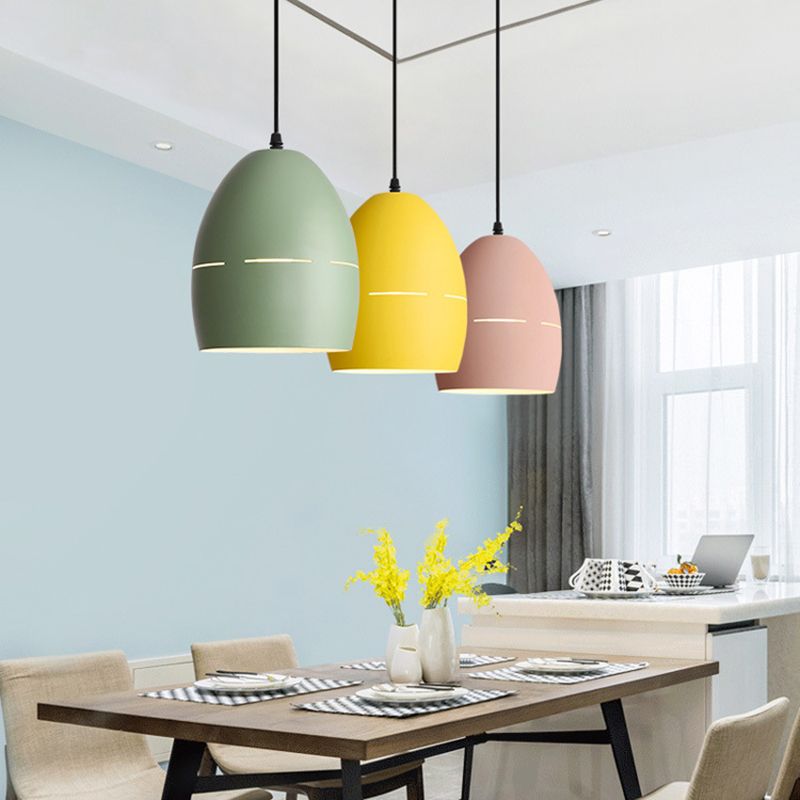 Luminaire de lampe à chute en forme de dôme multicolore