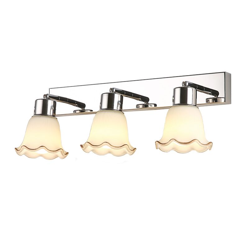 Luminaire miroir moderne Lithinage de mur de salle de bain en verre simpliste