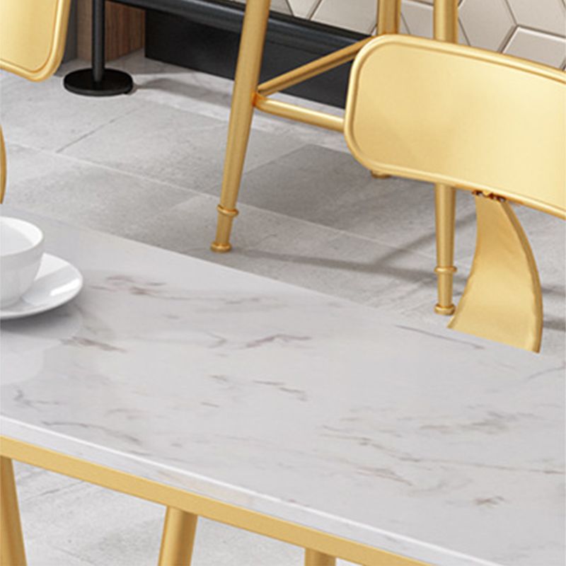 Modern Bar Height Table Metal Base Bistro Pub Table for Patio Use