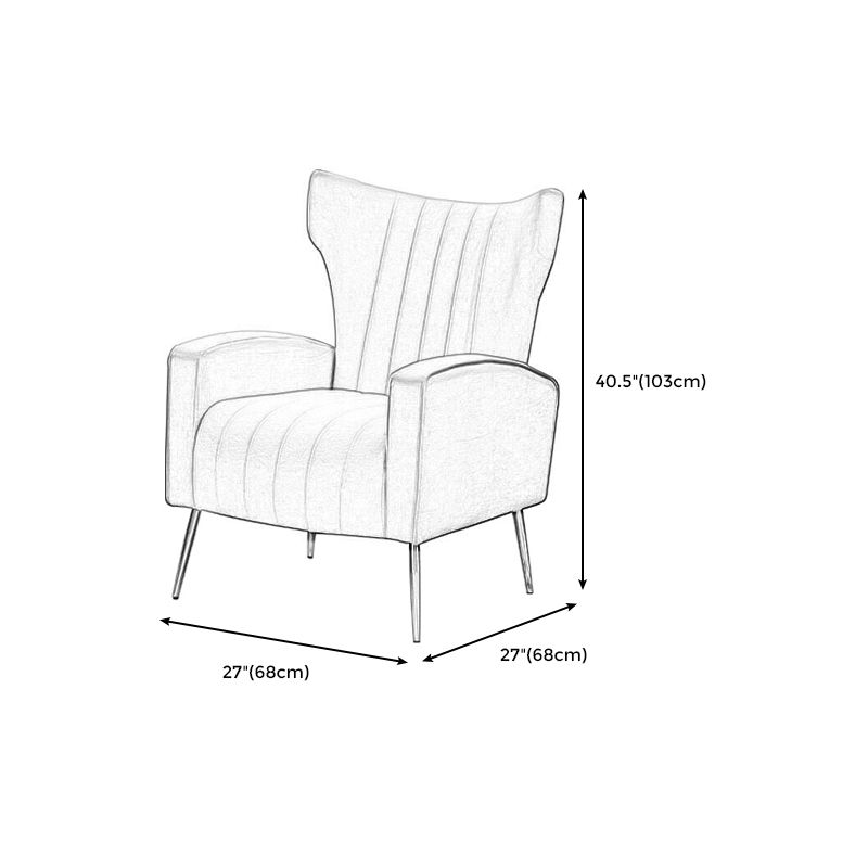 Modern Chair 26.7" L x26.7" W x 40.5" H  Arms Included Chair for Bedroom