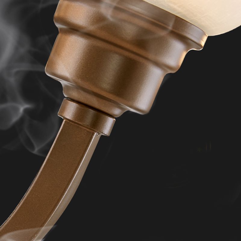 Iluminación de pared de múltiples sombras estilo de vidrio simple moderno 1 luz de pared ligera