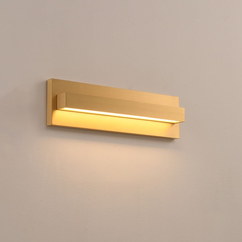 Metal Rectangular Vanity Wall Lights Industrial Style 1 Light Vanity Lighting Ideas