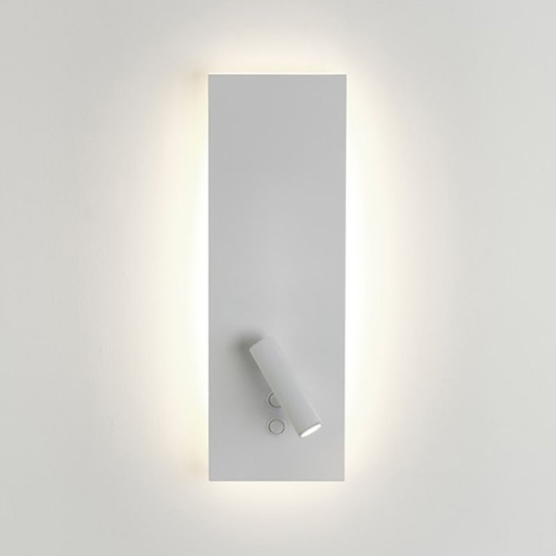 Estilo moderno 2 luces Flush Monte Muralla Splique Metal Ideas de iluminación de pared rectangular