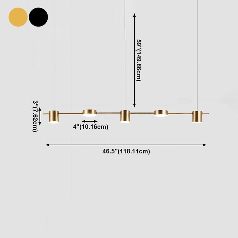 Nordic Simple Dining Table Lámpara de la isla Bar de cocina Bar comedor LED LIGHT