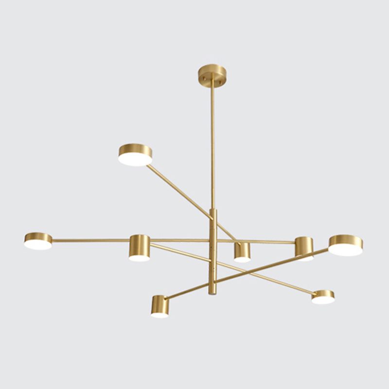 Modern Gold Multi Tier Chandelier Light Fixtures Restaurant Hanging Chandelier