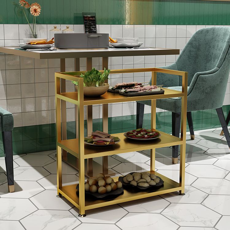 Modern 25.59"H Portable Prep Table Metal Prep Table for Home Use
