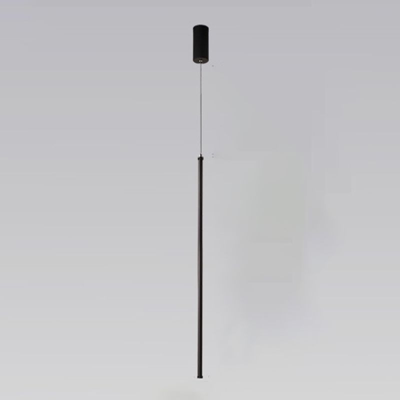 Moderner Stil Linearer Schatten hängend leichter Metall 1-Licht-Hanglampe für Wohnzimmer