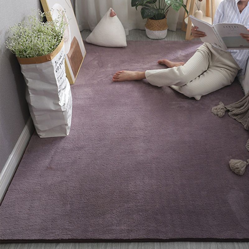 Tapis de tapis de shag nature décontracté tapis de zone de polyester