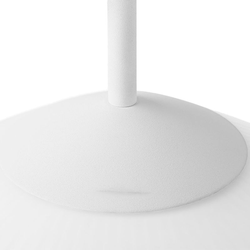 Flower Shape Hanging Lighting Modern Style Glass 1 Light Pendant Lamp for Restaurant