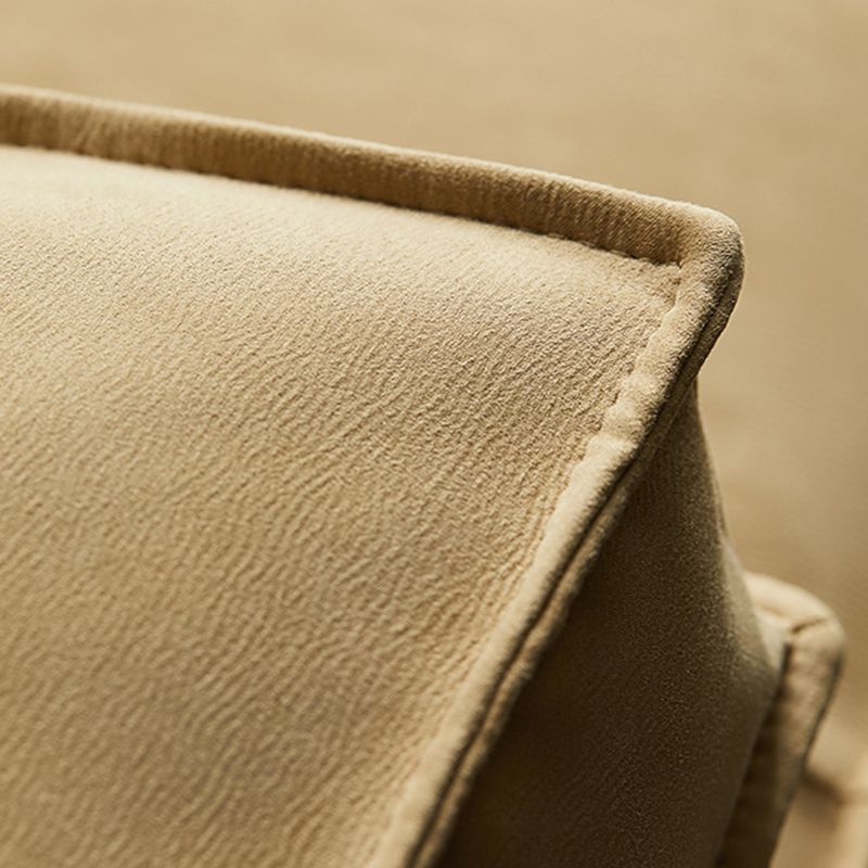 Faux Leather Sofa Tuxedo Arm Contemporary Settee for Living Room