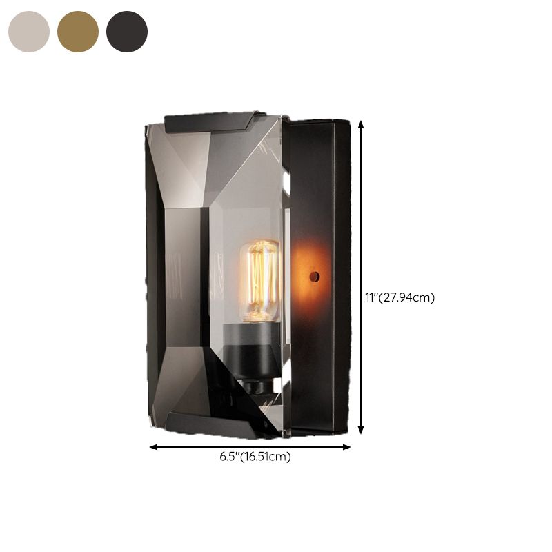 Crystal Bath Sconce 1 / 3 - Light Bathroom Vanity Lighting with Clear Shade