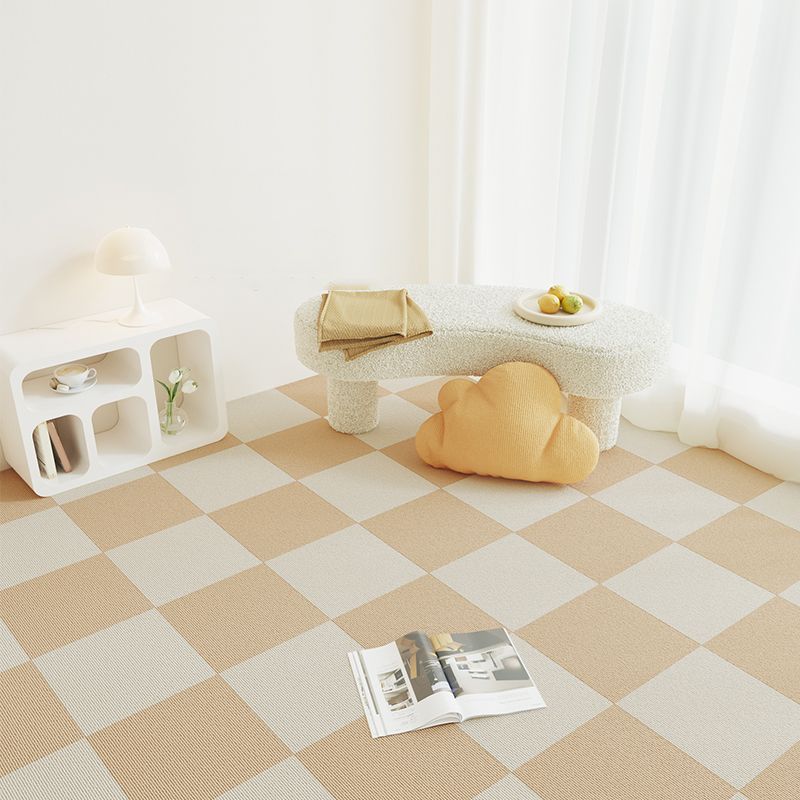 Carpet Tile 12" X 12" Loose Lay Level Loop Non-Skid Living Room