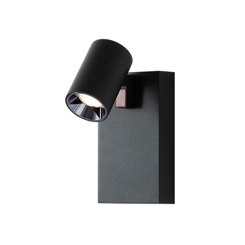 Moderner Stil Verstellbarer Zylinderwandleuchten Beleuchtung Metall 1 Leichte LED -Wandmontagelampen
