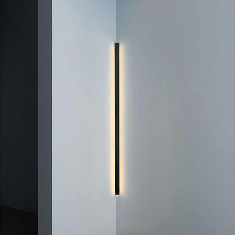 Metal Linear Shade Wall Lighting Modern 1-Light Wall Mounted Light Fixture
