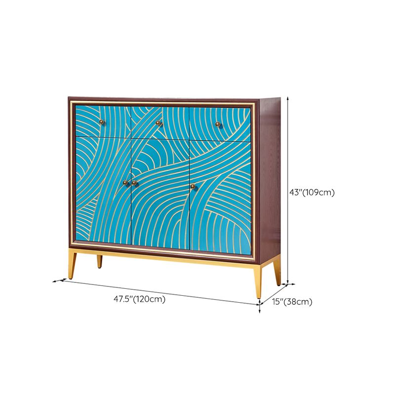 Manufactured Wood Storage Chest Glam Style Storage Chest Dresser