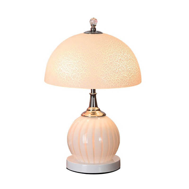 Dome Night Table Lamps Modern Style Glass 1 Light Table Lamp
