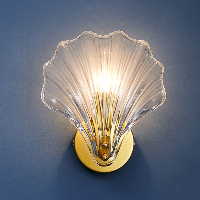 Muschelwandmontageleuchte zeitgemäße Einfachheit Glaswandleuchten für Korridor