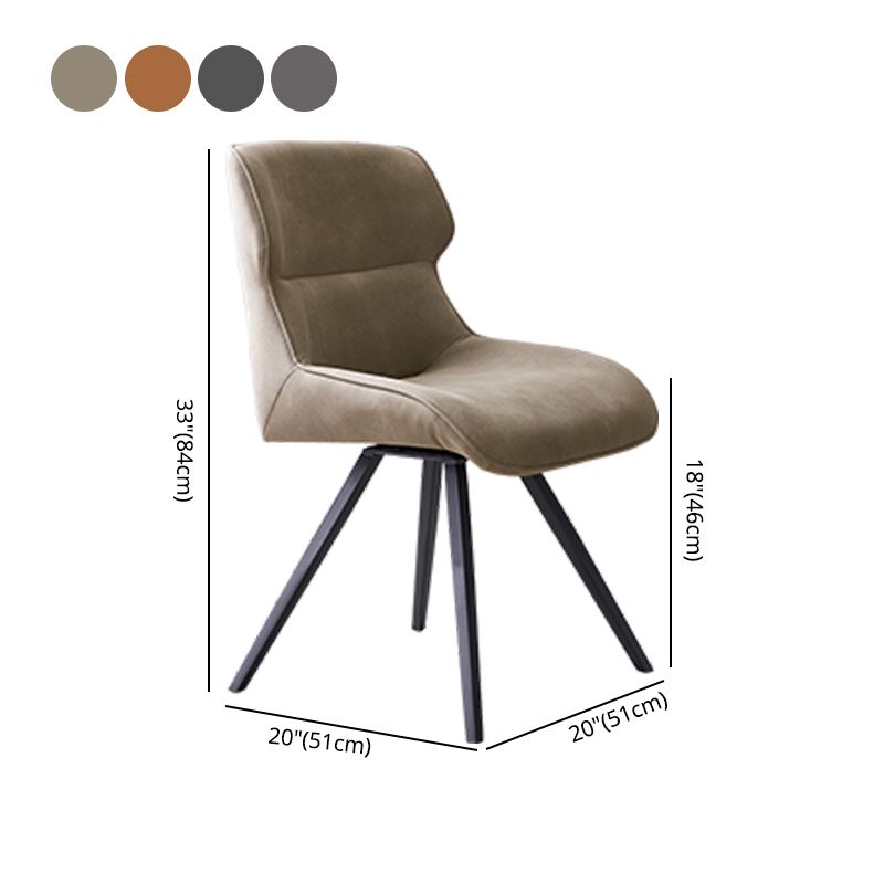 Sillas de comedor de cuero con brazo de estilo moderno, silla con respaldo para cocina