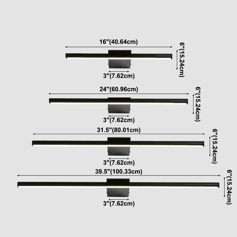 Specchio lineare Specchio anteriore Light Light Wall Montated Light Wall Sconce Light