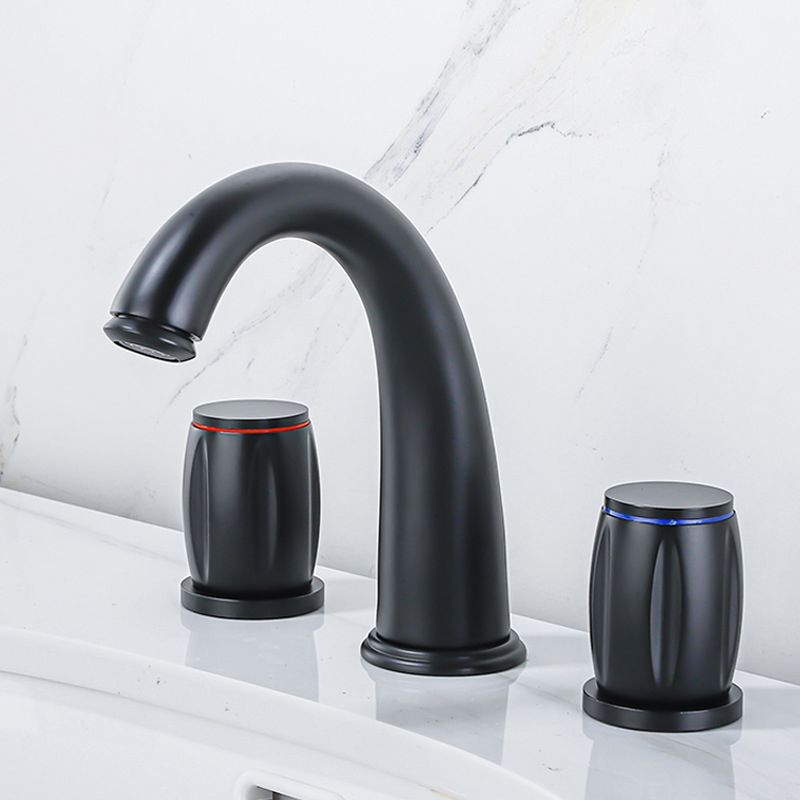 Widespread Bathroom Sink Faucet Double Handle Faucet with 3 Holes