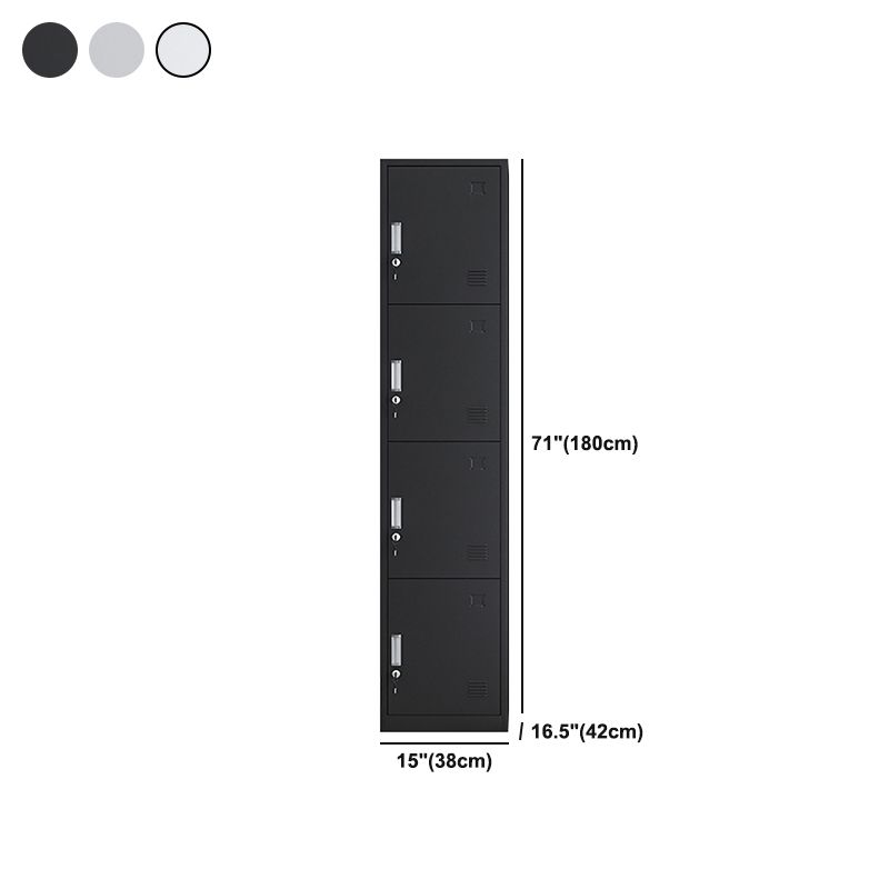 Contemporary Metal Wardrobe Cabinet Hinged Wardrobe Armoire for Home