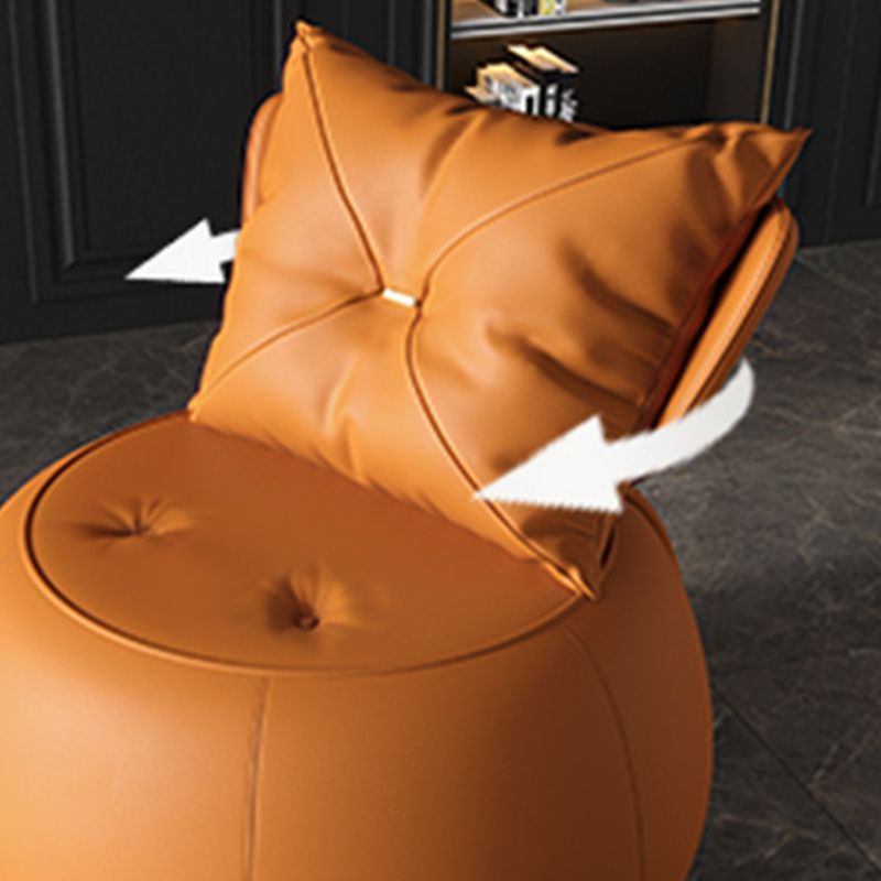 Faux Leather Chair 29.9" L x29.9 W x29.9" H  Armless Chair for Living Room