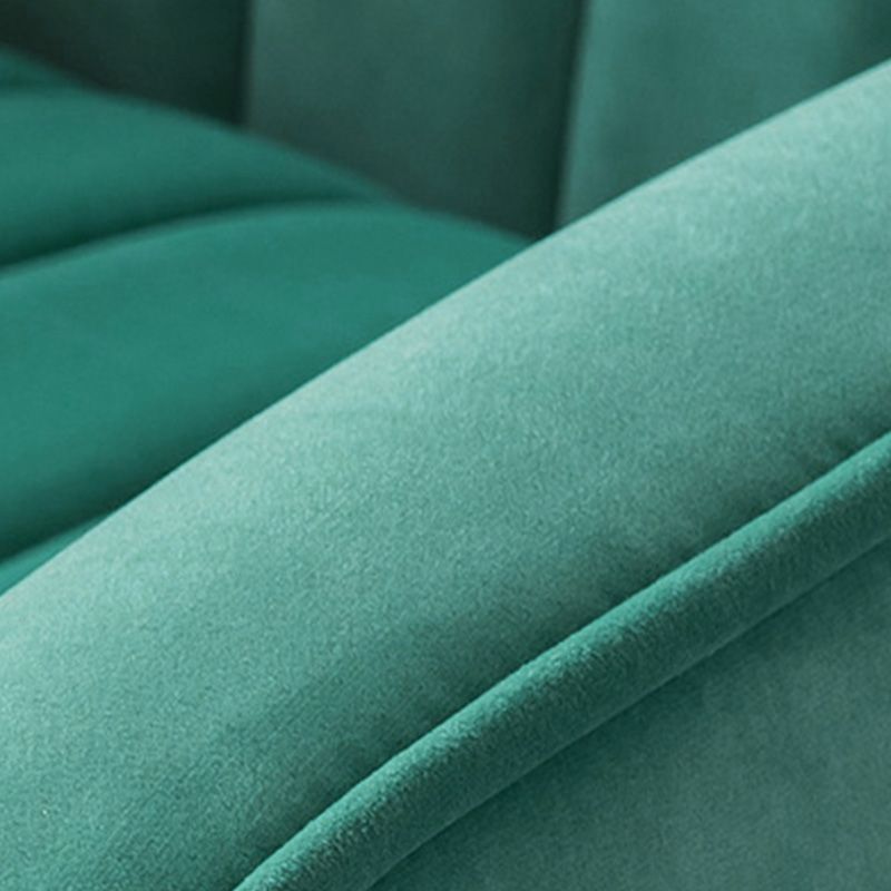 27.26"L x 34.15"W x 40.94"H Velvet Wingback Chair,Modern Sloped Arms Chair