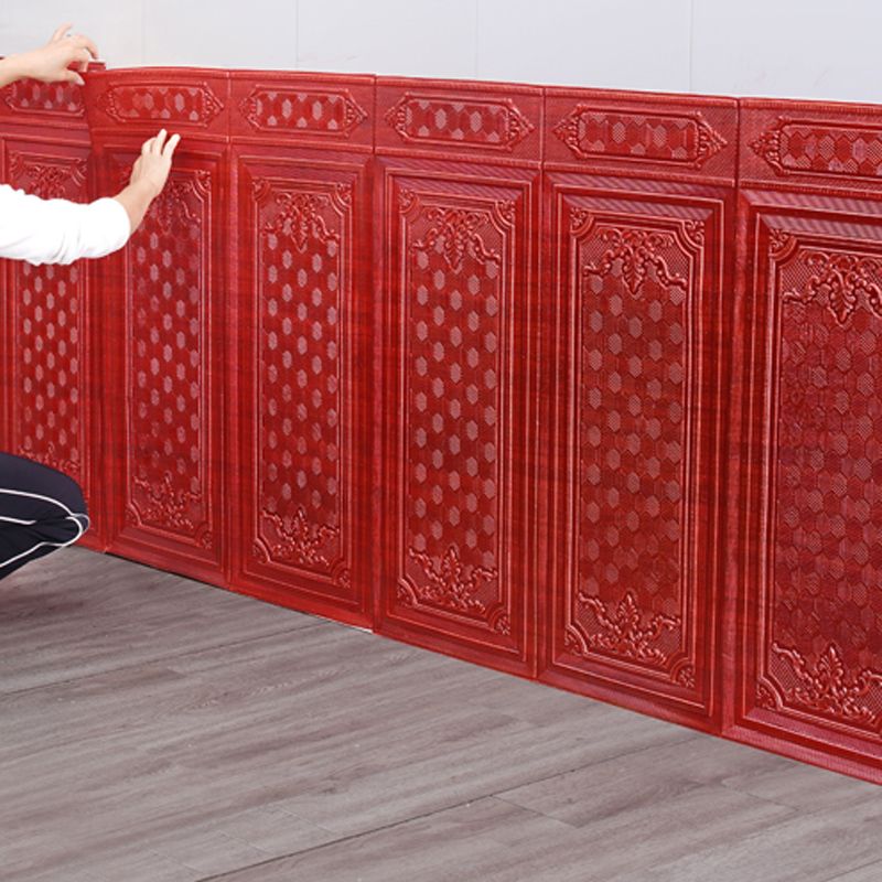 Wall Panel 3D Embossed Peel and Stick Waterproof Backsplash Panels for Living Room