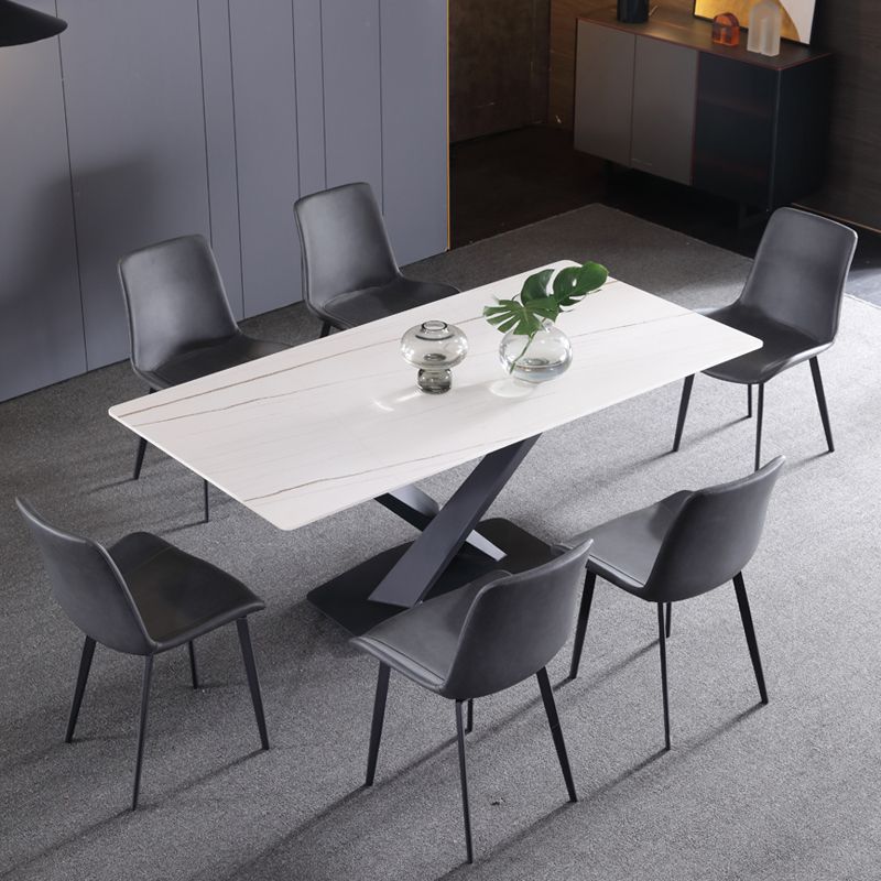 Silla de comedor de estilo moderno, sillas auxiliares de cocina sin brazos con patas de metal