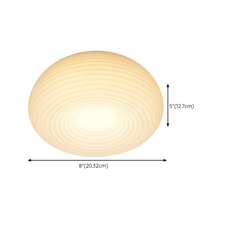 White Flush Mount Lighting Modernism LED Ceiling Light for Hallway