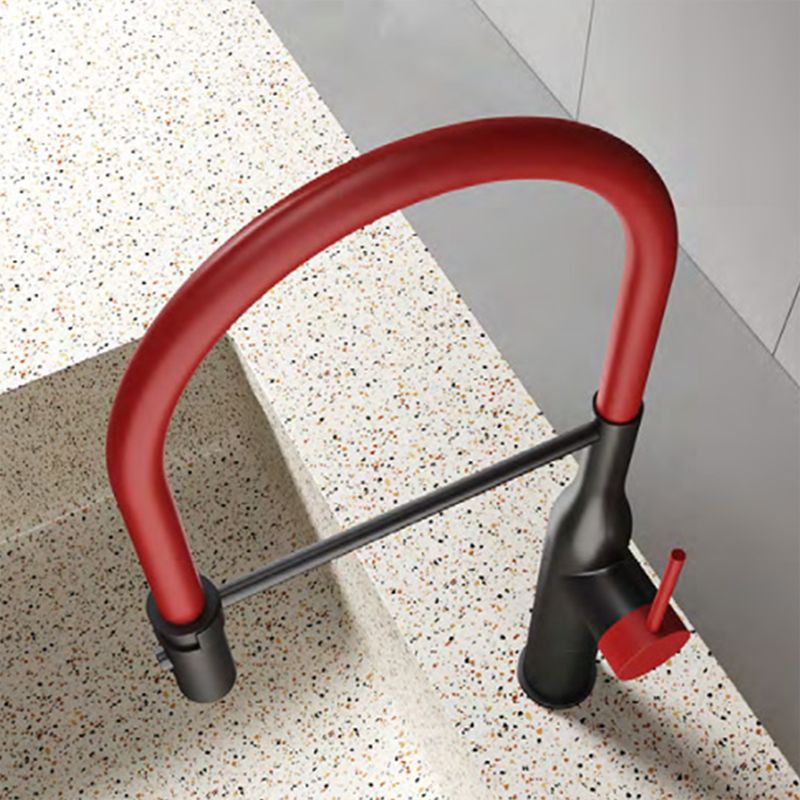 Traditional Single Level Kitchen Faucet Lead Free Metal Faucet