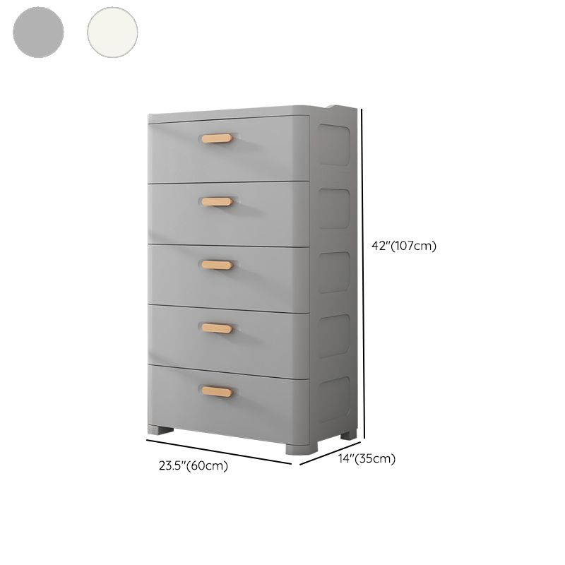 Plastic Matte Finish Non-Hanging Armoire Modern Storage Cabinet for Home