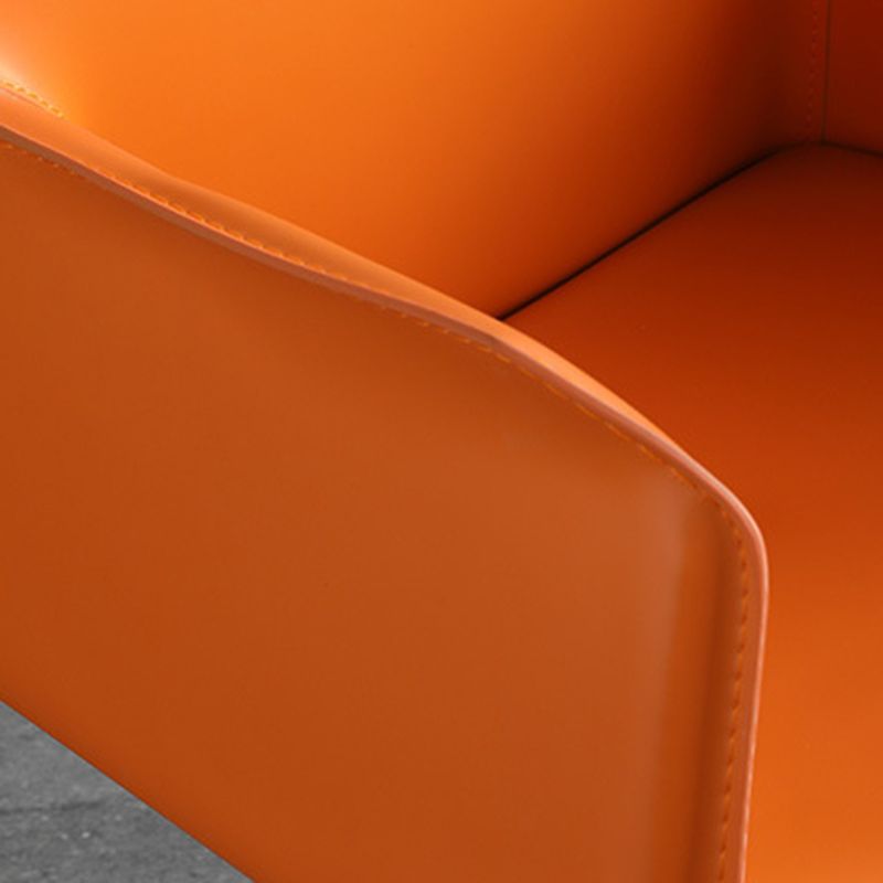 Industrial Arm Chair Solid Back Dining Room Chair for Dining Room