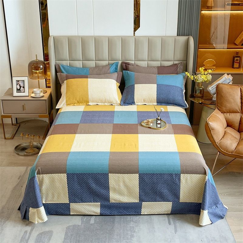 Cotton Brushed Bed Sheet Extra Deep Pocket Microfiber Wrinkle Resistant Bed Sheet Set