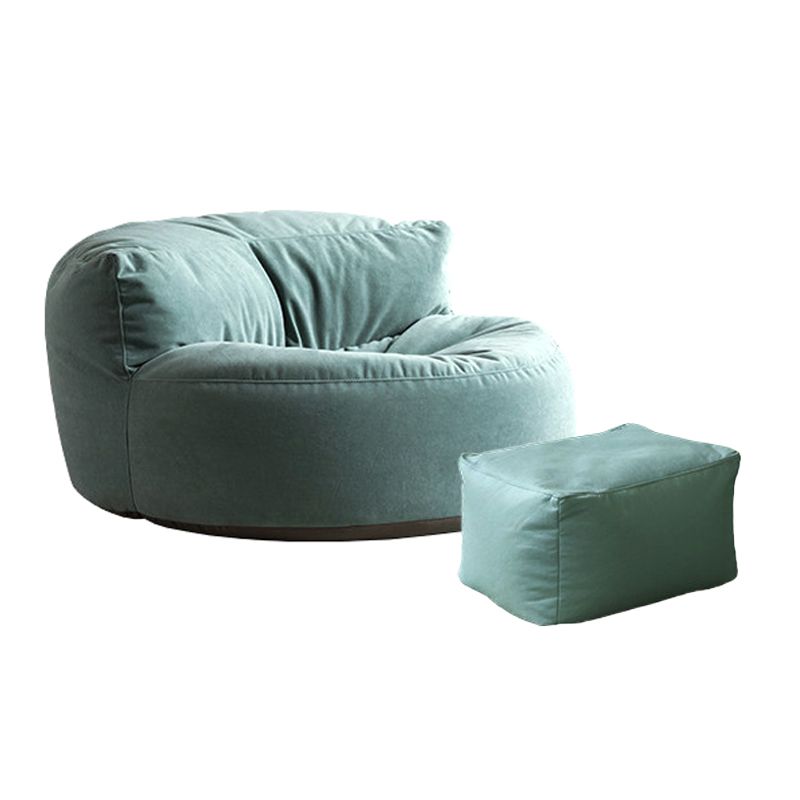 Velvet Armless Chair 34.64" L x 39.37" W x 18.89" H Accent Chair for Living Room