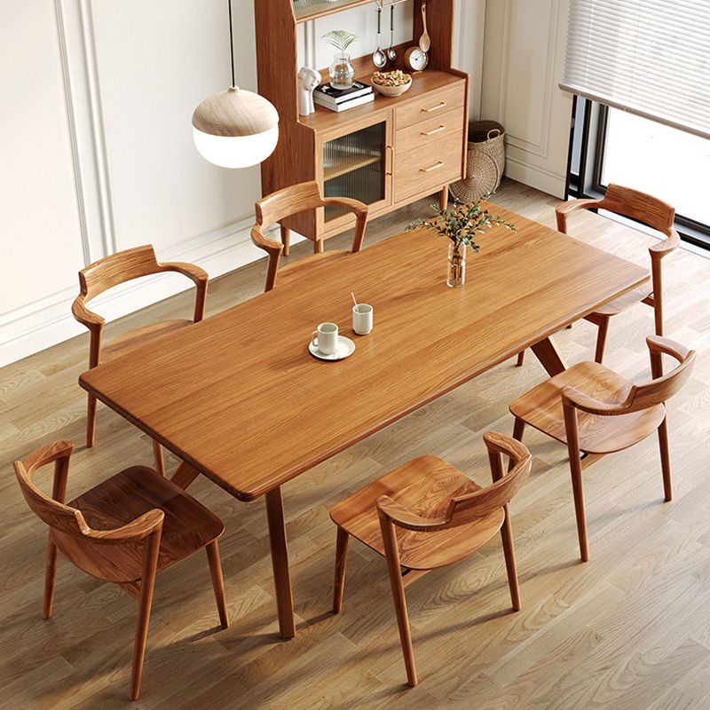 Modern 1/5/7 Pieces Dining Set Rectangle Pine Wood Dining Table for Dining Room