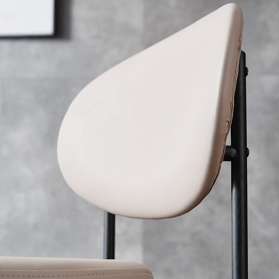 Industrial Armless Dining Chairs Open Back Dining Side Chair