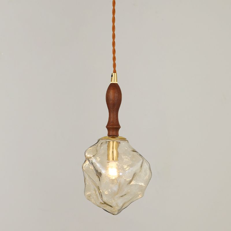 Modern Style Glass Hanging Light Household Pendent Lighting Fixture for Living Room