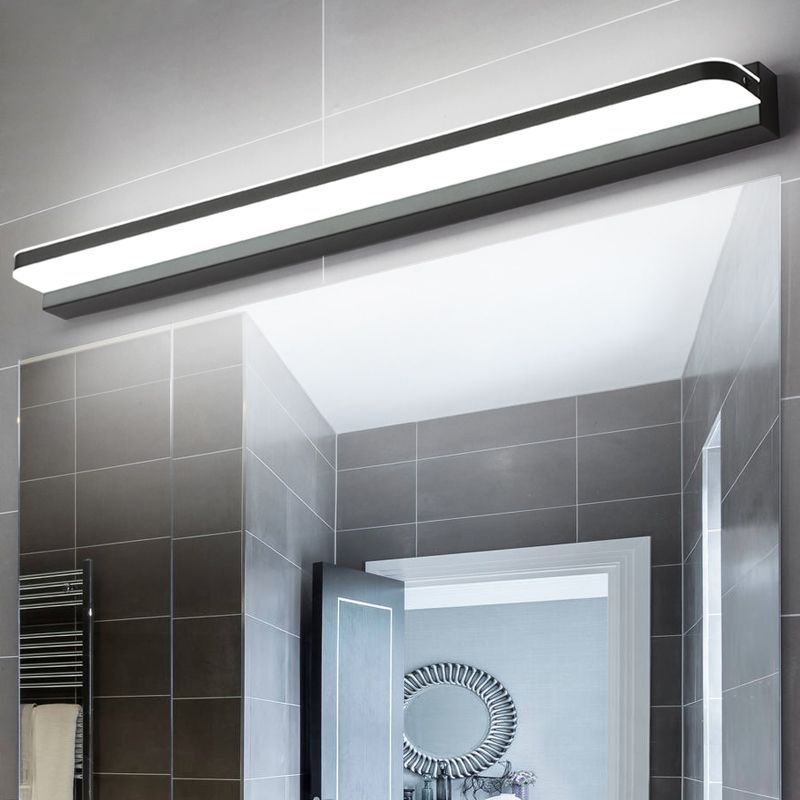 Lineare Waschtischbeleuchtung Ideen moderne Wandlampe in mehreren Sichtlosen für Badezimmer