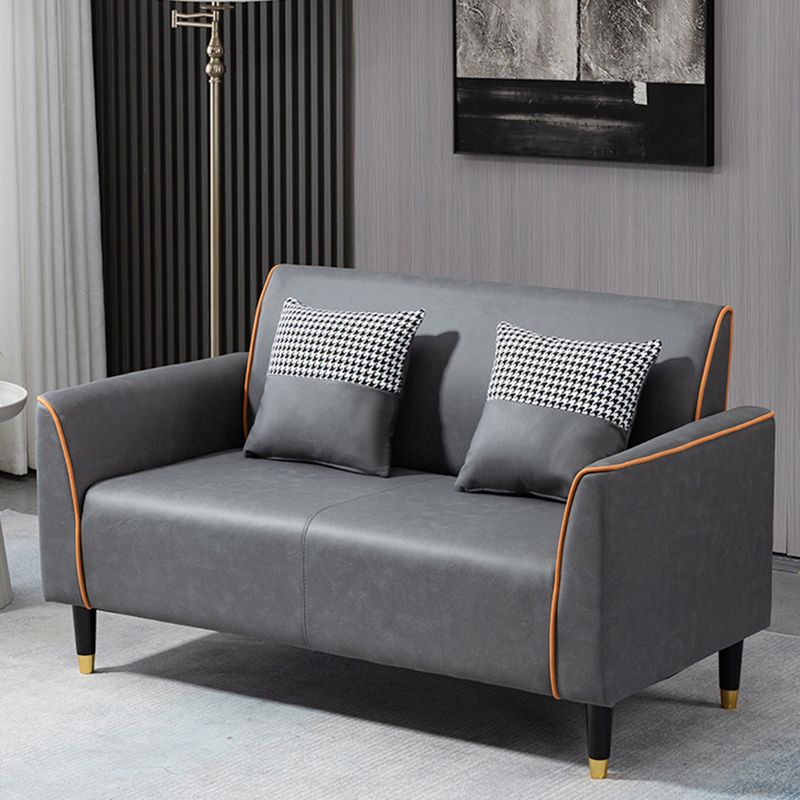 Pillows Included Standard Sofa Stain Resistant Settee with Leg