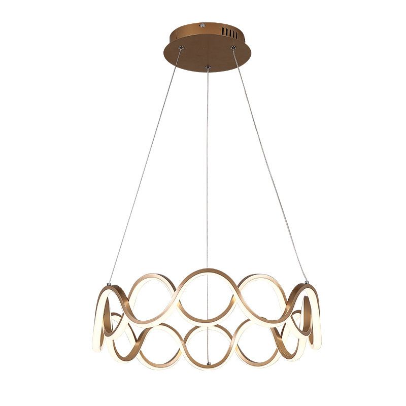 Multiple Rings Chandelier Light Fixture Designer Modern Simplicity Metal Pendant Lighting for Restaurant