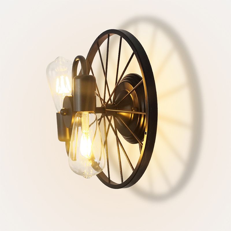 2 Light Unique Shape Wall Mount Light Fixture Industrial Wall Mounted Lighting