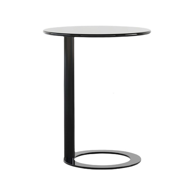 Rustic Accent Side Table Living Room Round Metal Sofa Side Accent Table