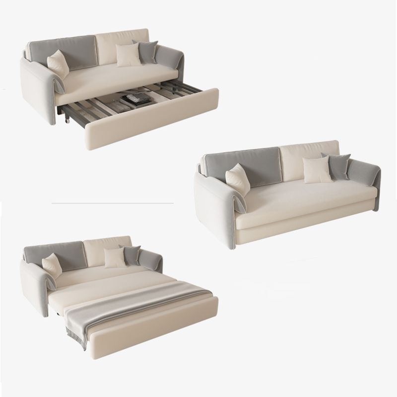 Contemporary Foldable Futon Sleeper Gray Futon Sleeper Sofa Bed