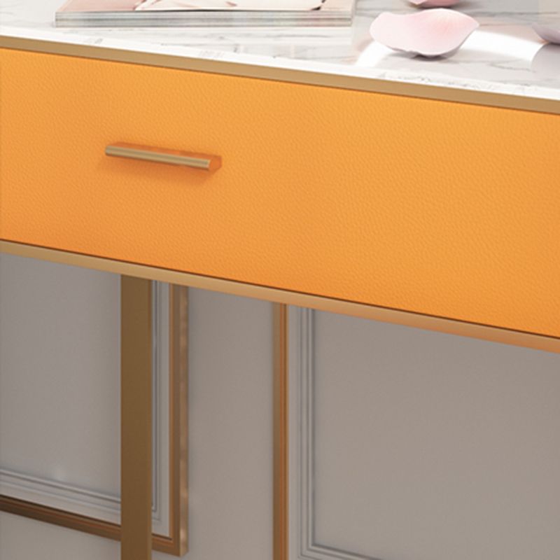 Luxurious Vanity Set 1 Storage Drawer with Mirror & Padded Stool
