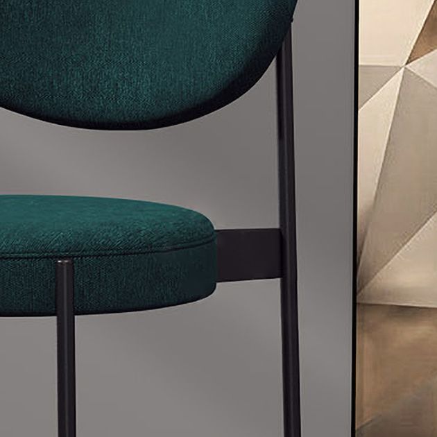 Glam Style Metal Dining Room Chairs Armless Open Back Dining Side Chair for Restaurant